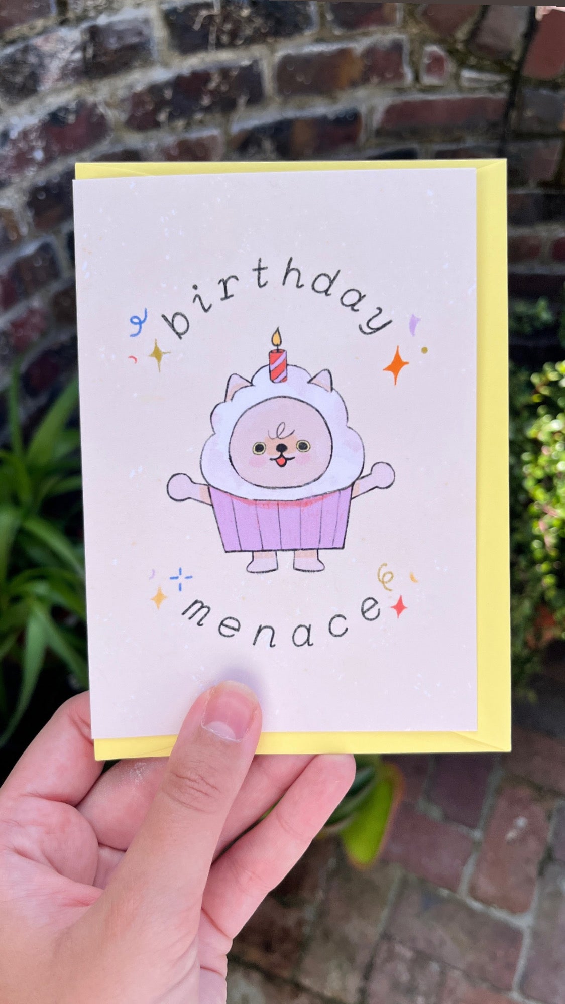 birthday menace card