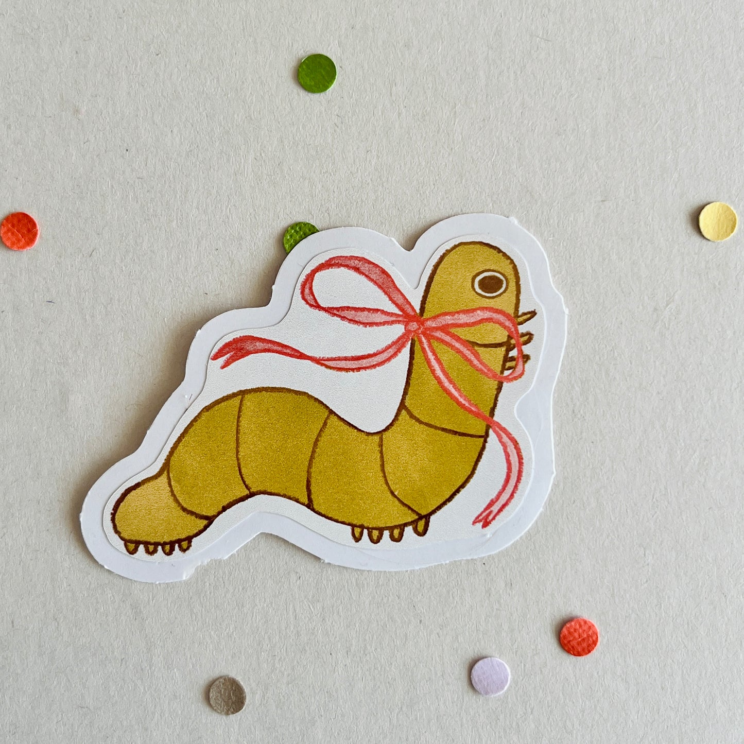fancy worm sticker