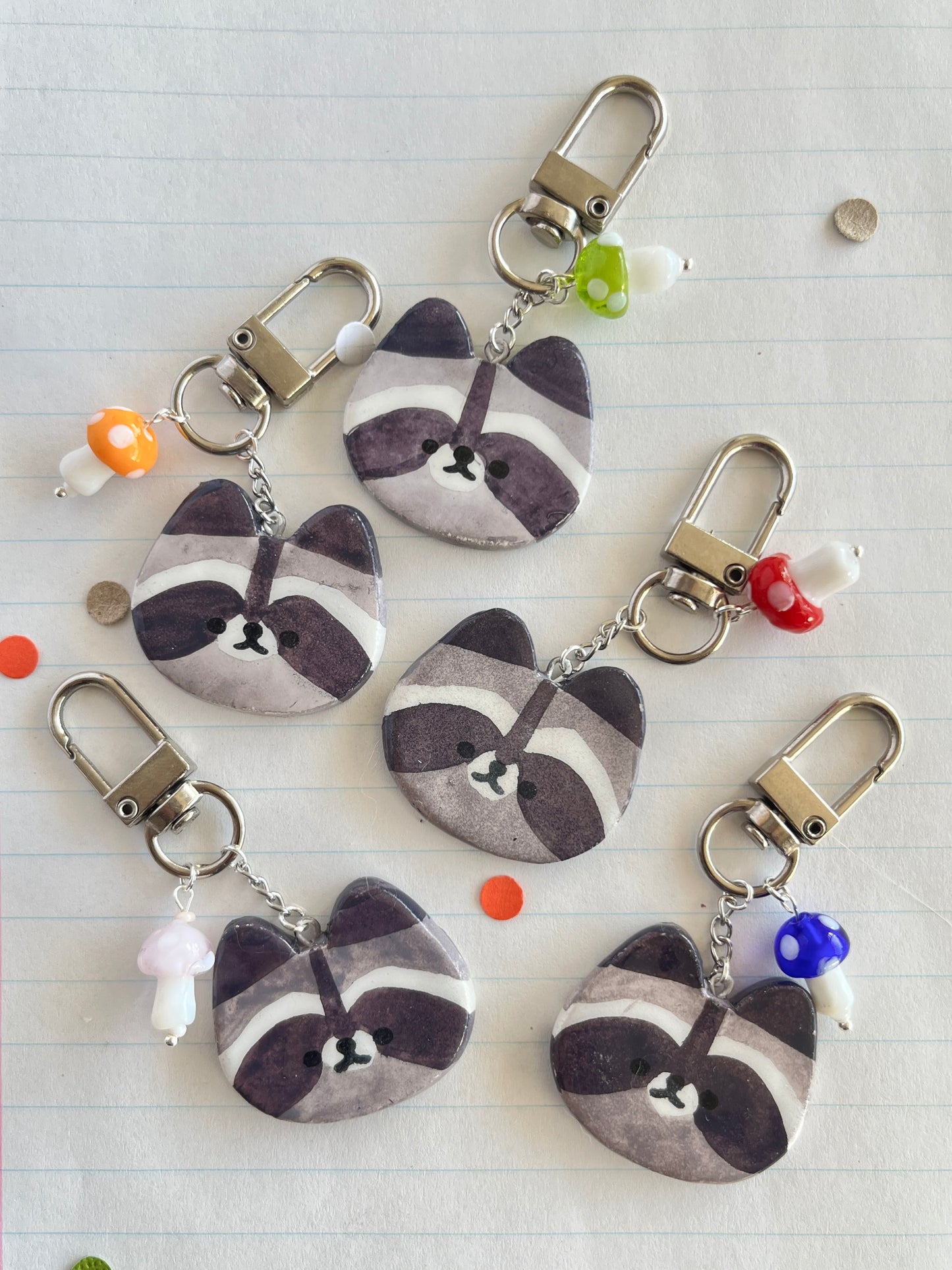raccoon keychain