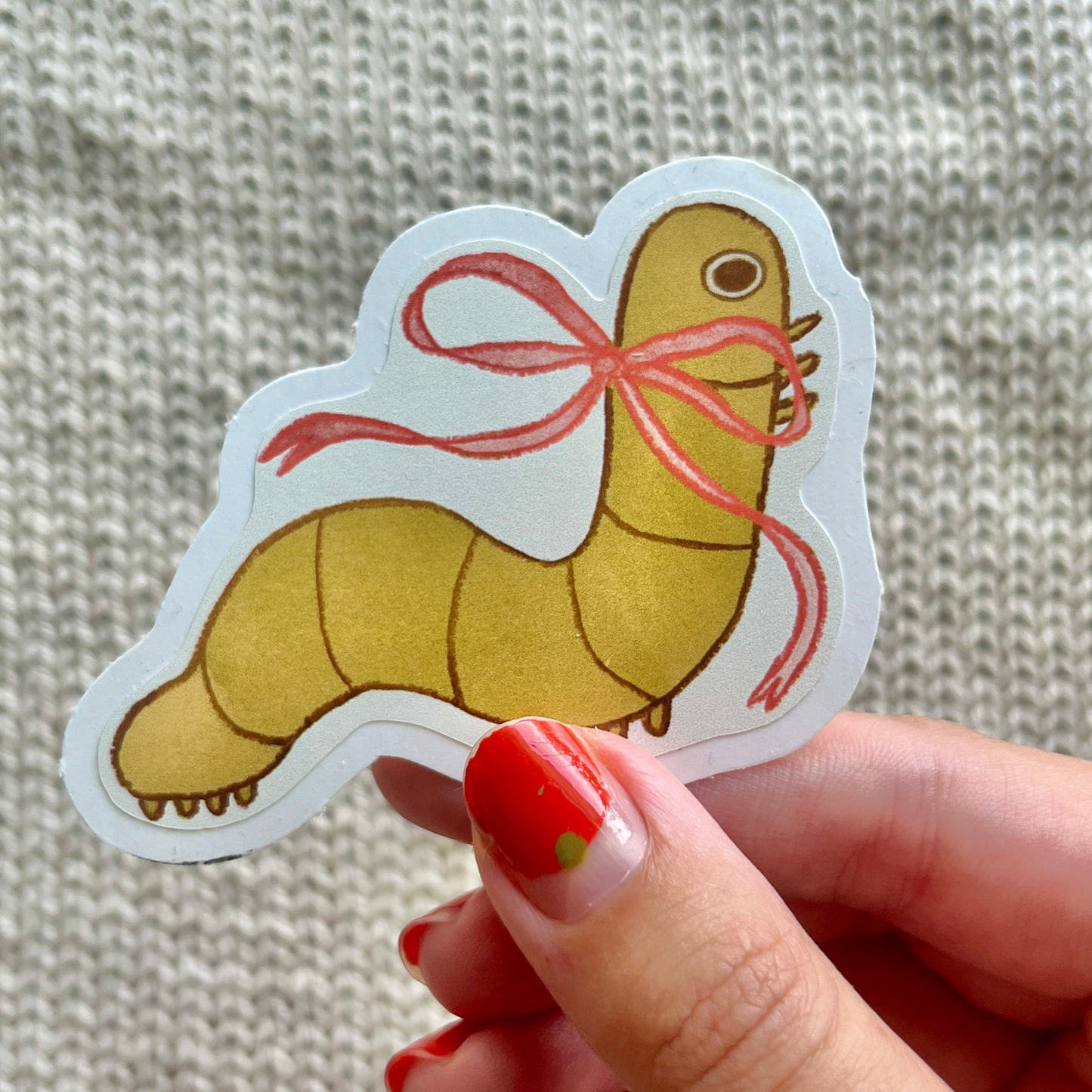 fancy worm sticker