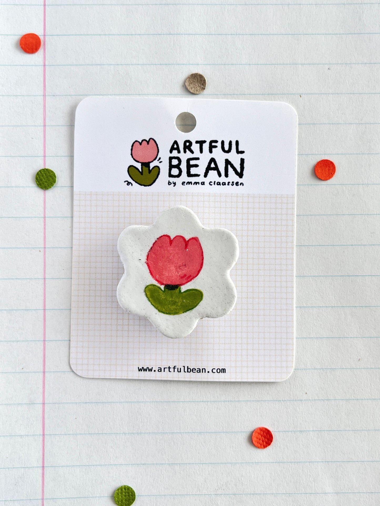 flower shaped pin
