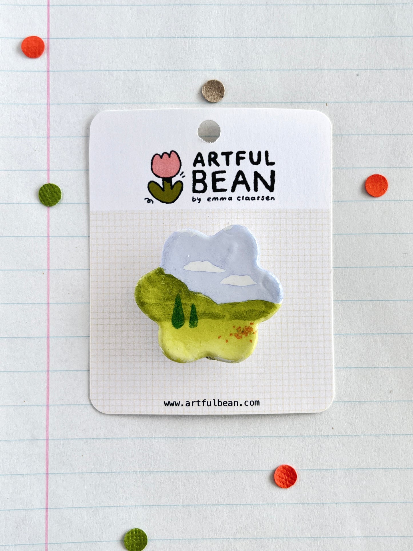 flower shaped pin