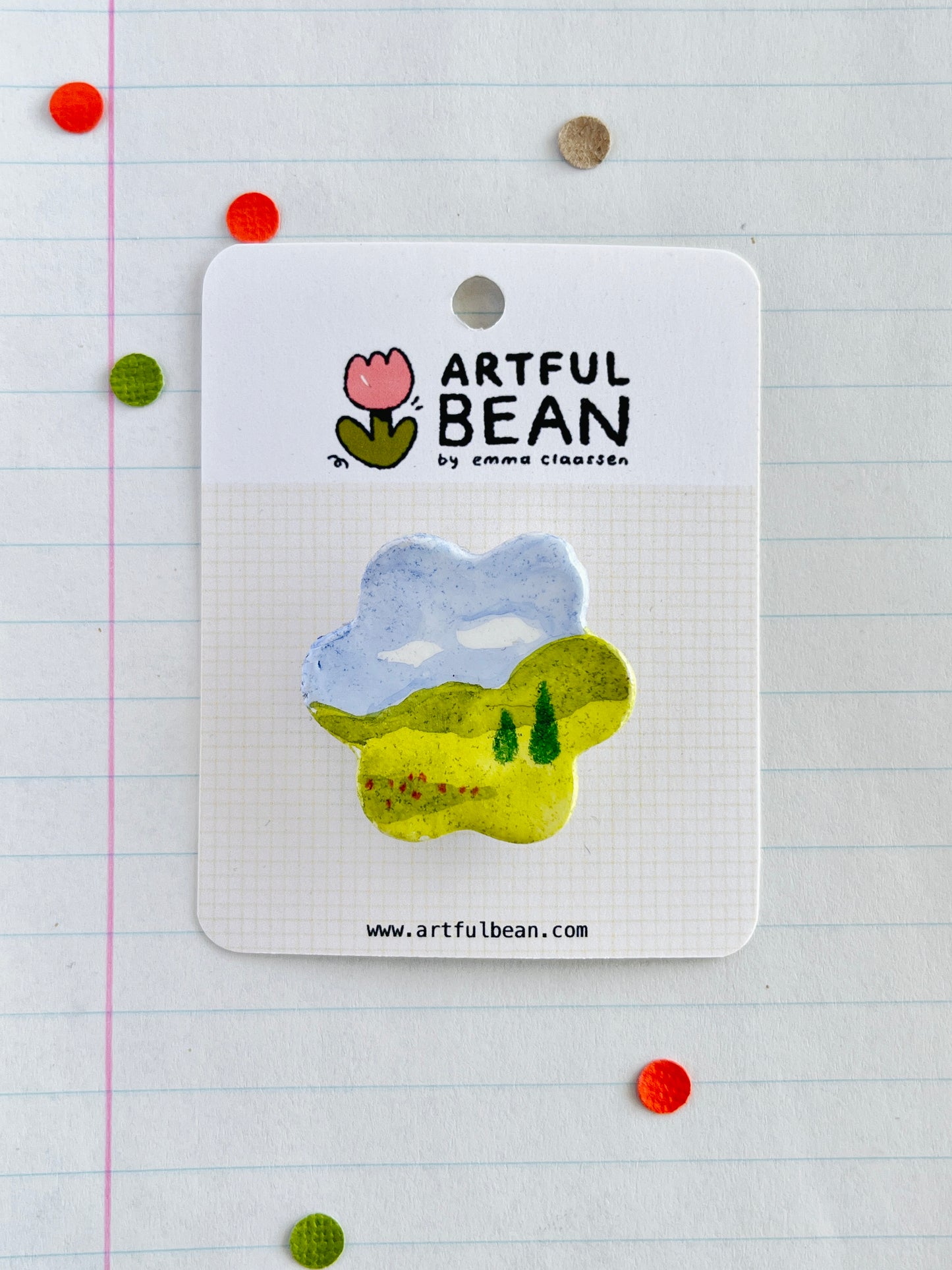 flower shaped pin