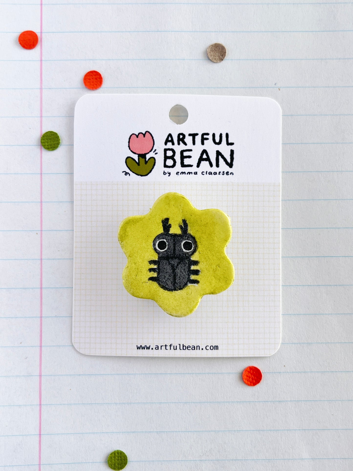 flower shaped pin