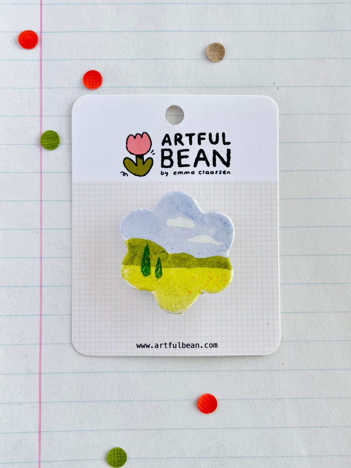 flower shaped pin