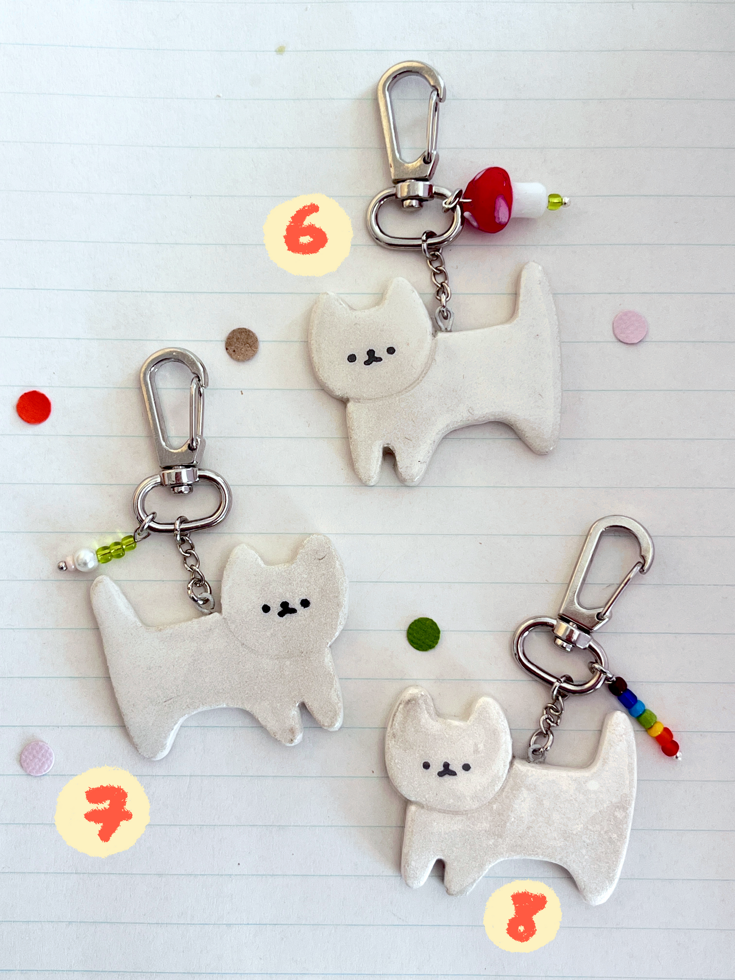 cat keychain (full body)