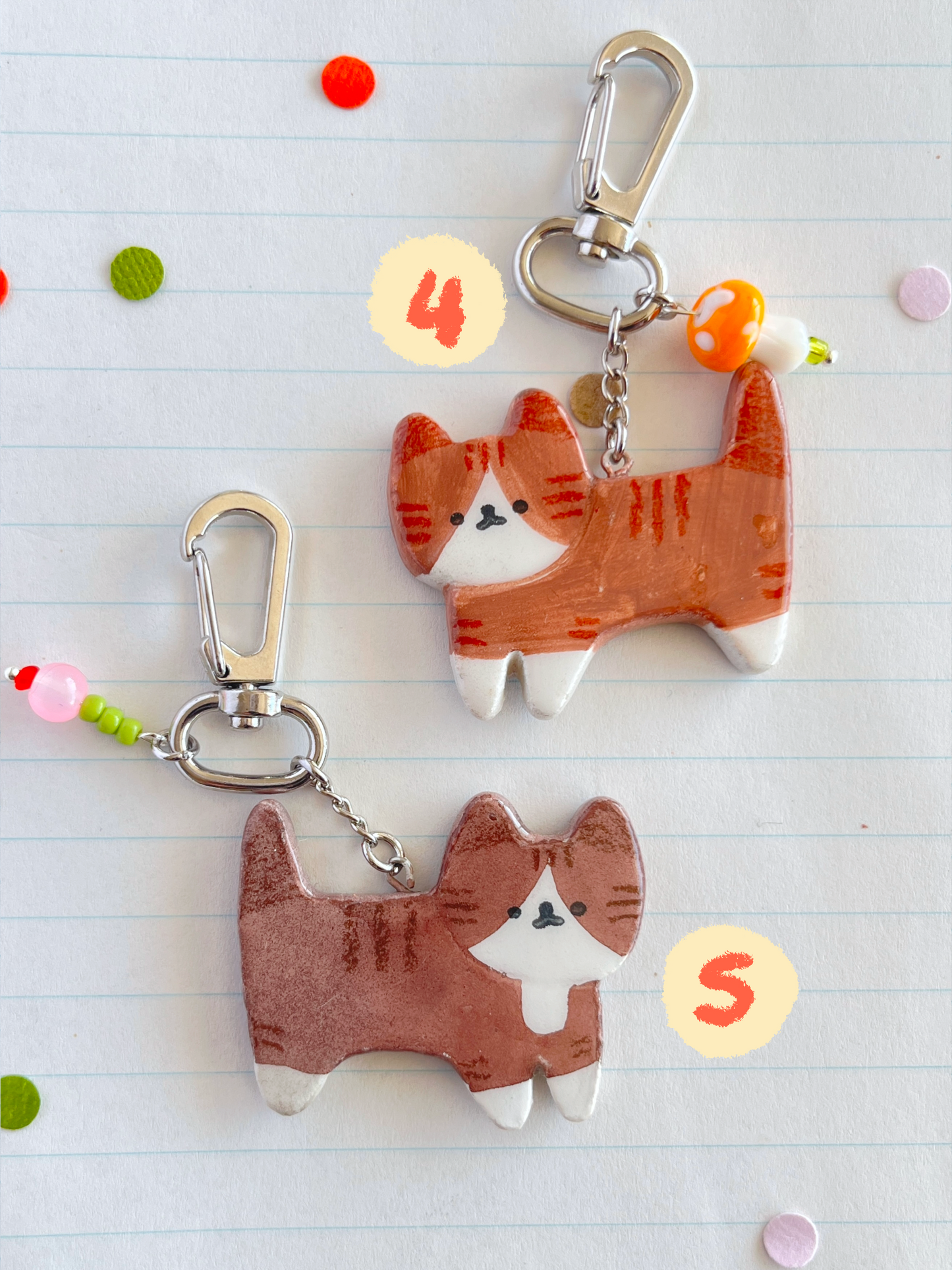cat keychain (full body)