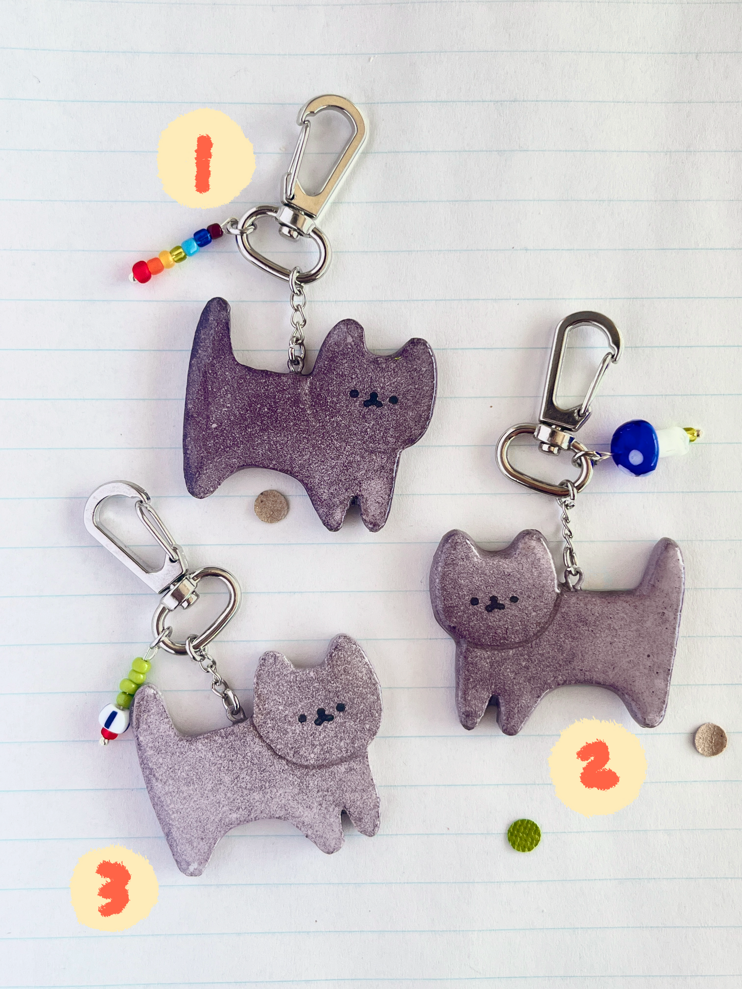 cat keychain (full body)