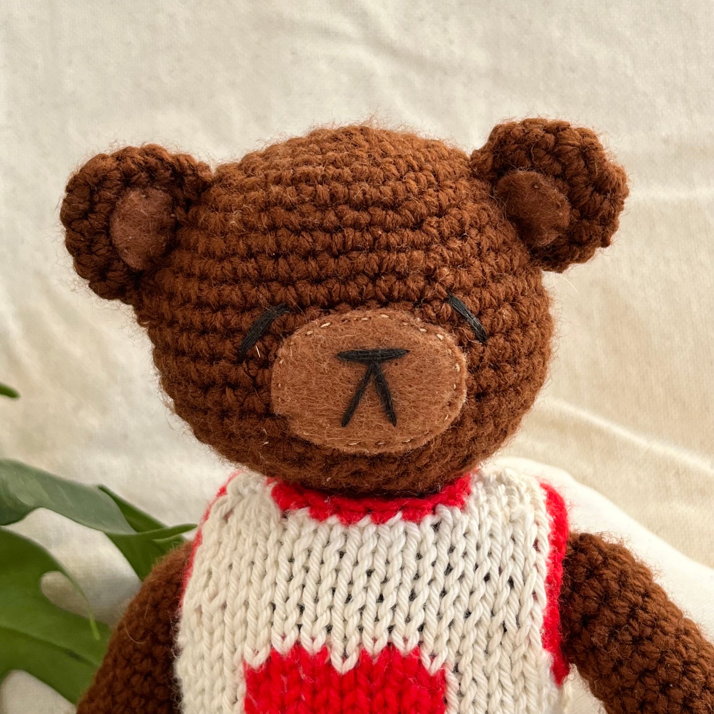 crochet bear plush