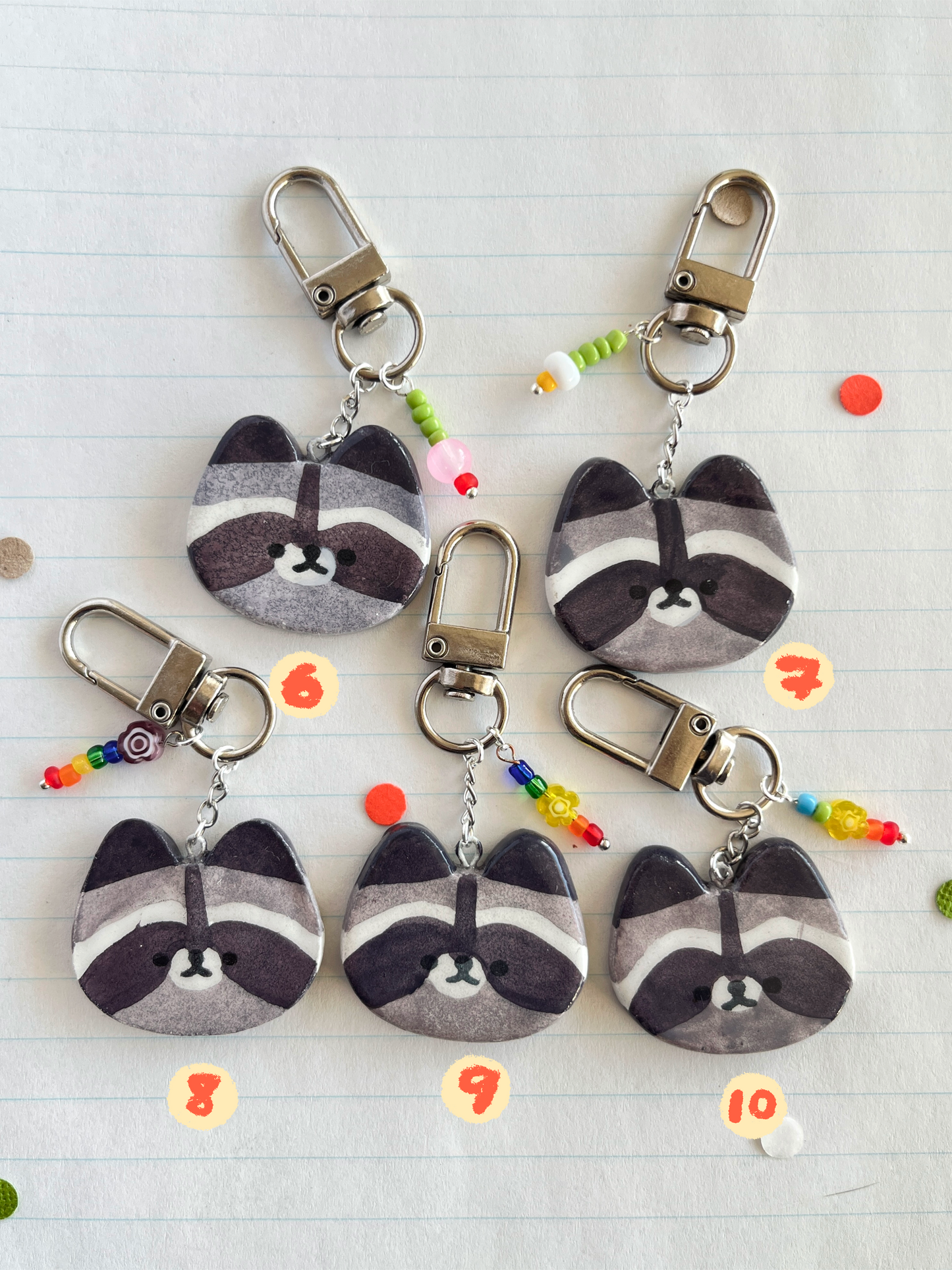 raccoon keychain