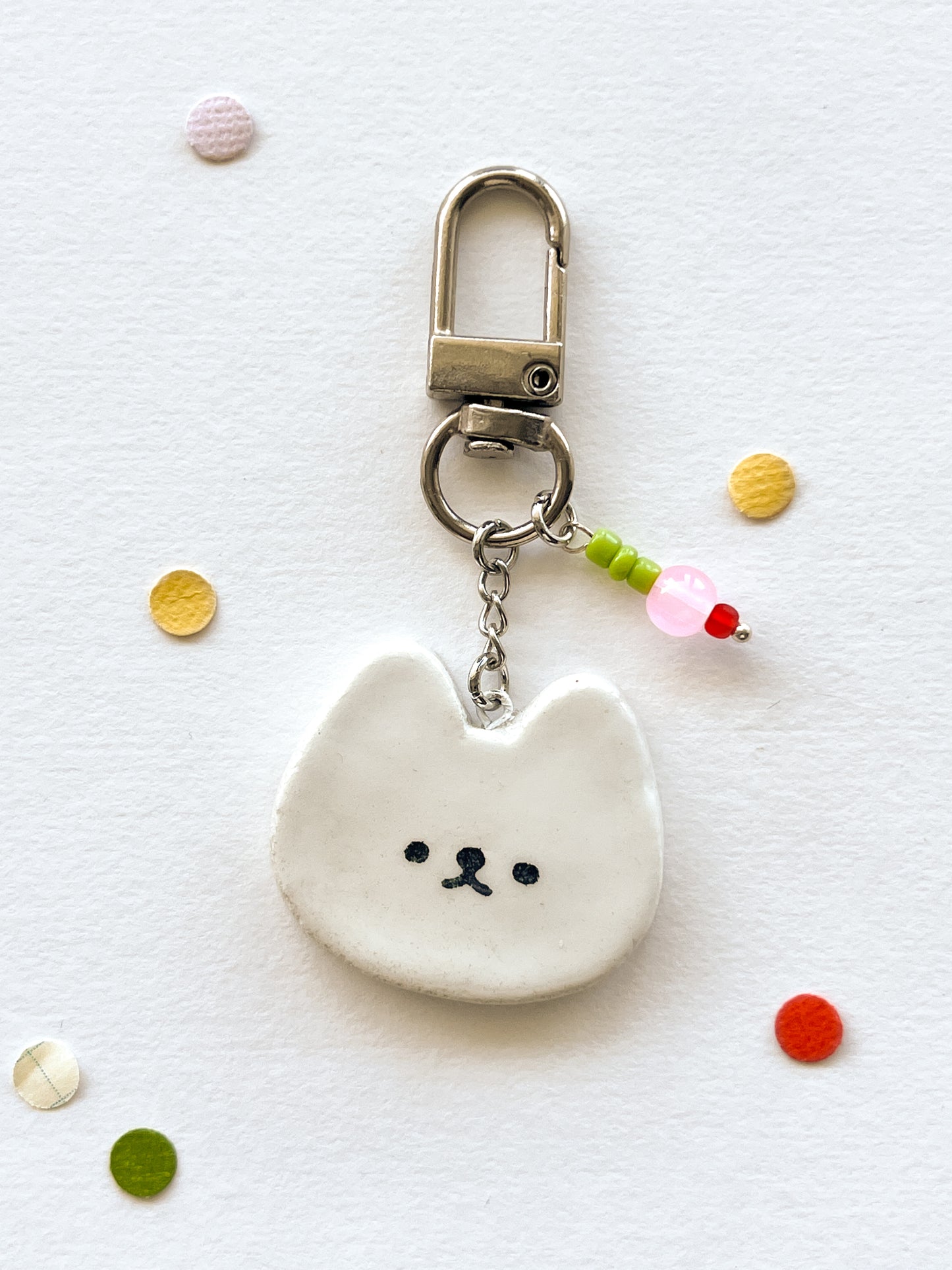 cat face bag charm