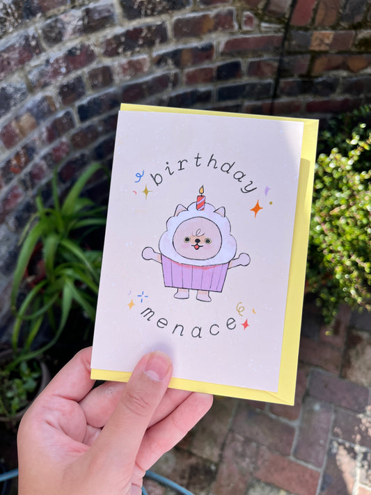 birthday menace card