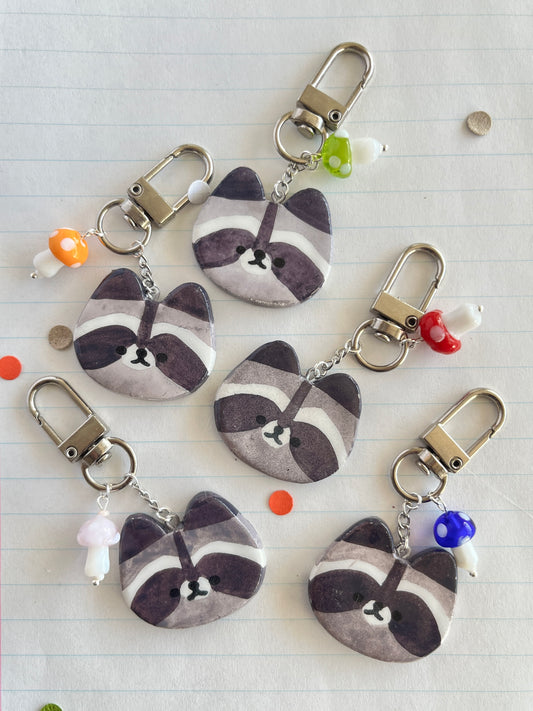 raccoon keychain