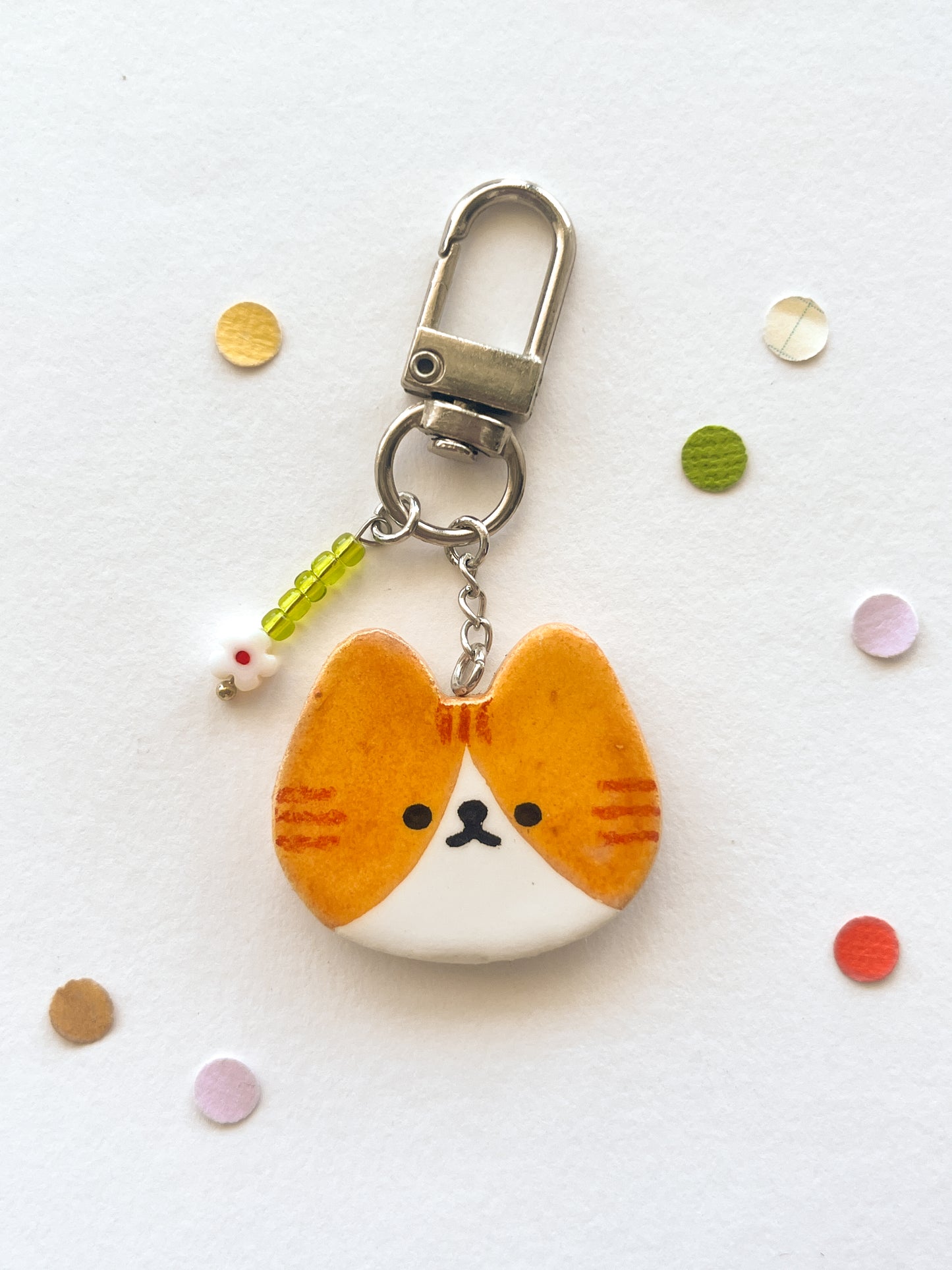 cat face bag charm