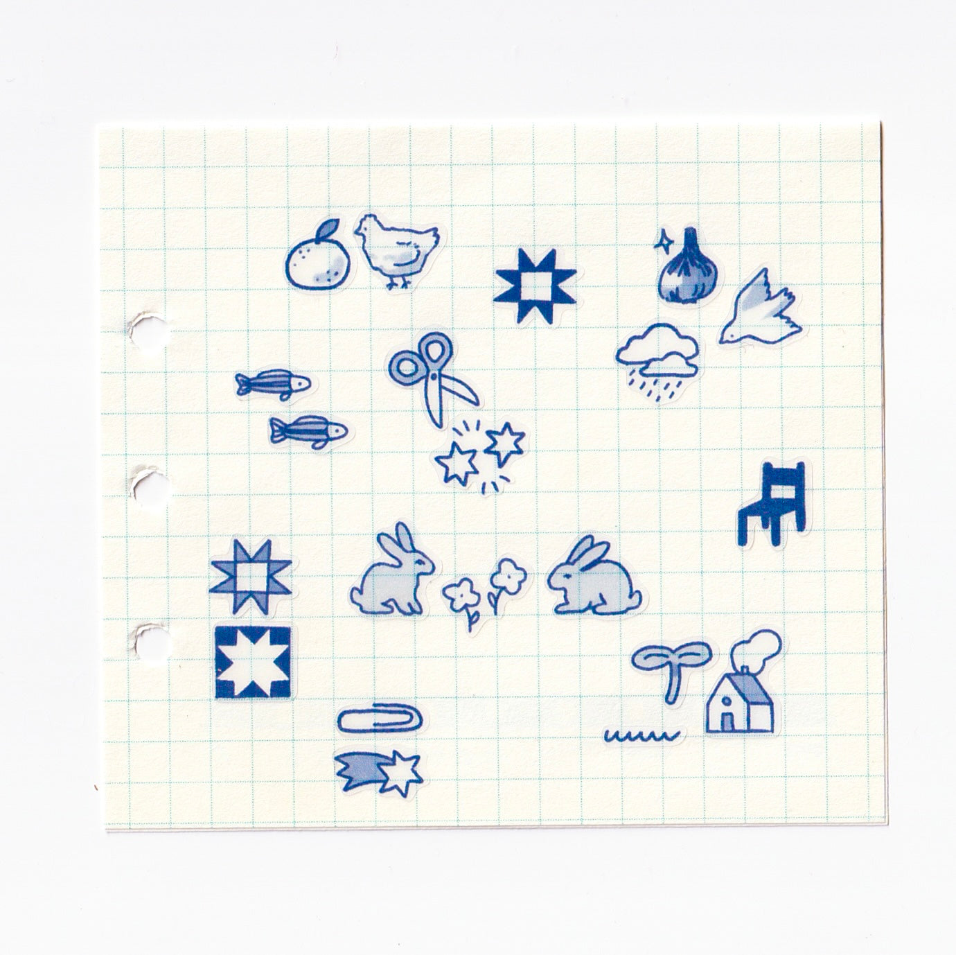 porcelain blue micro stickies