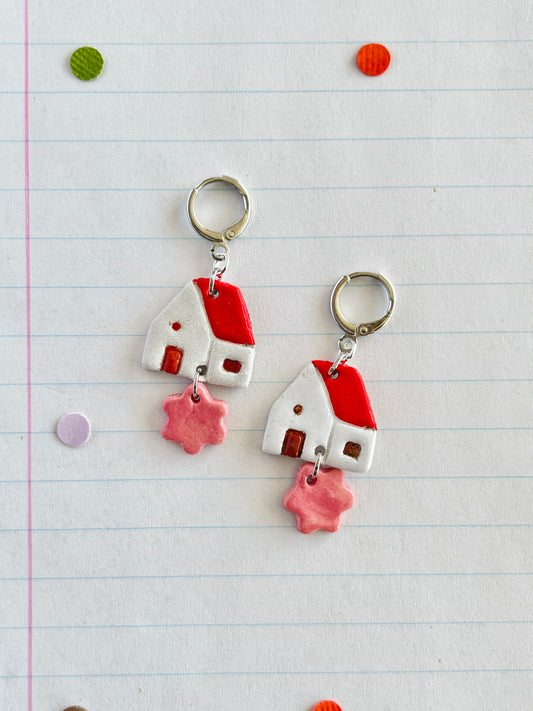 red houses