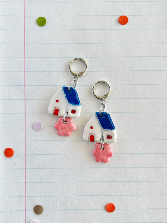 blue houses
