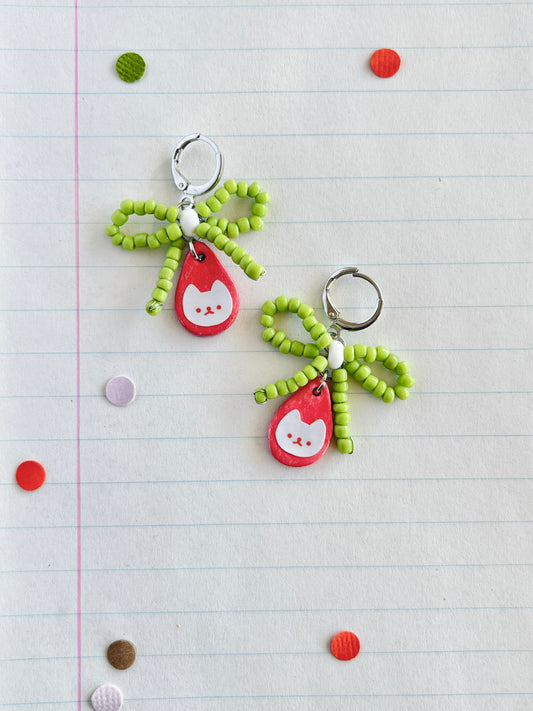 green bows + pink cats