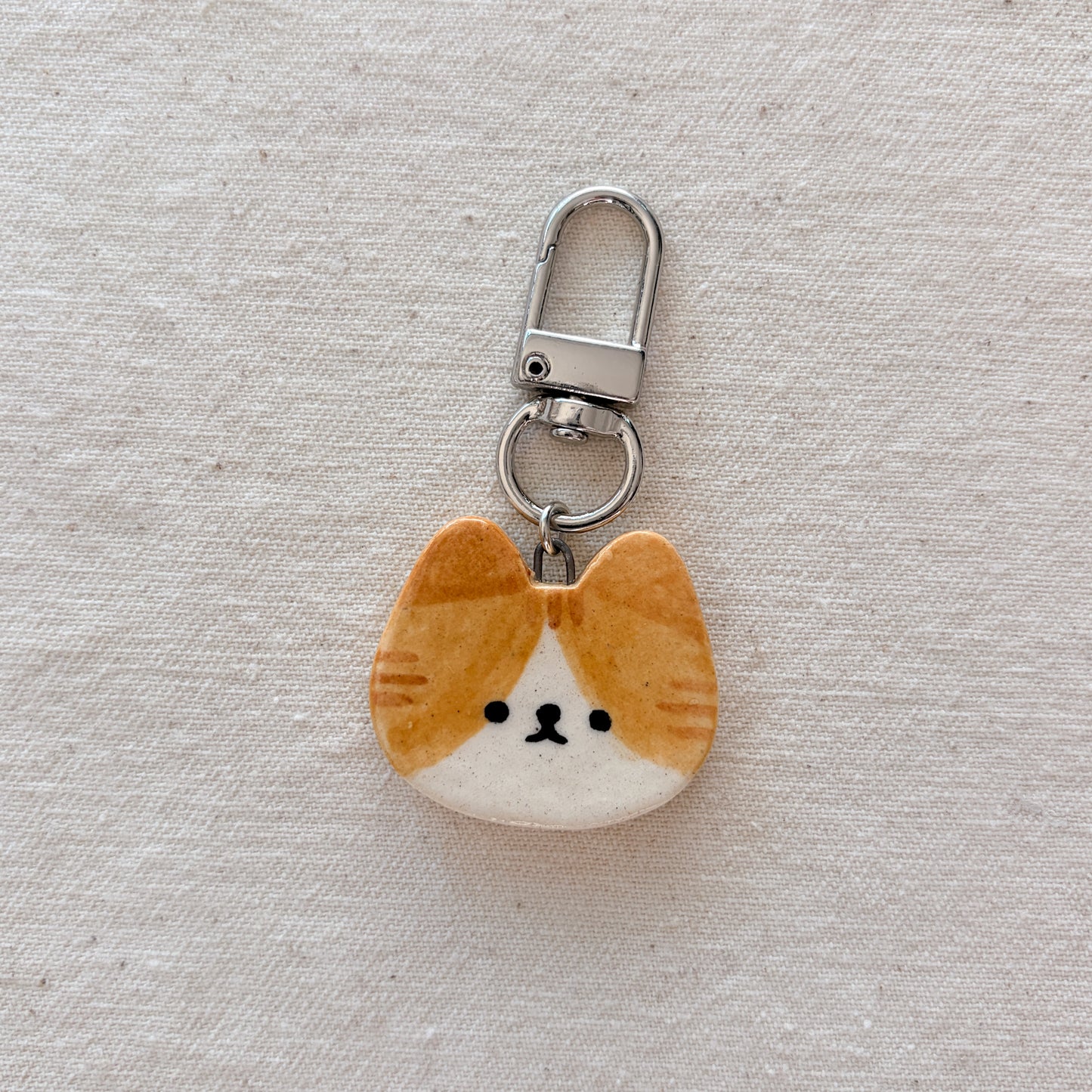 cat face bag charm