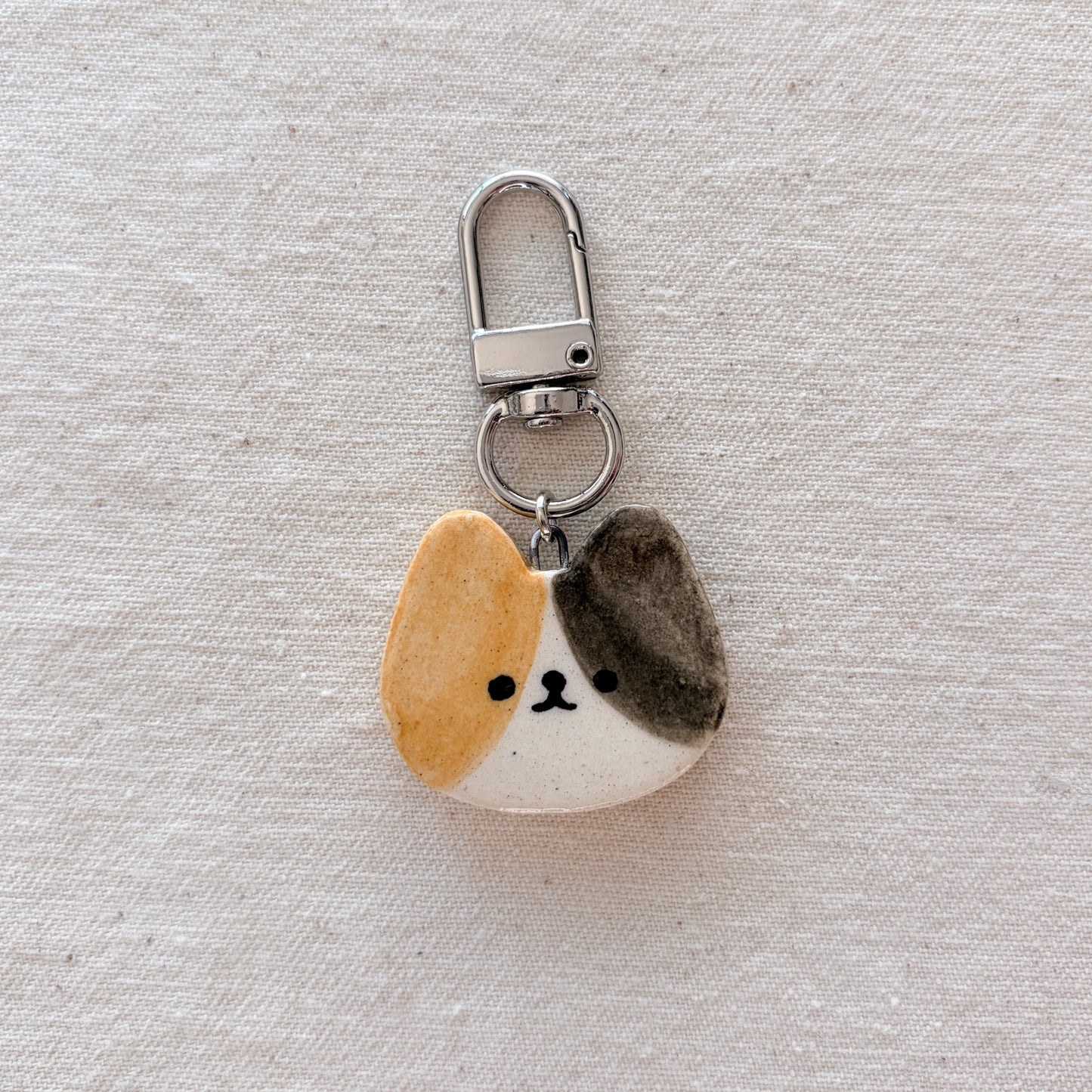 cat face bag charm