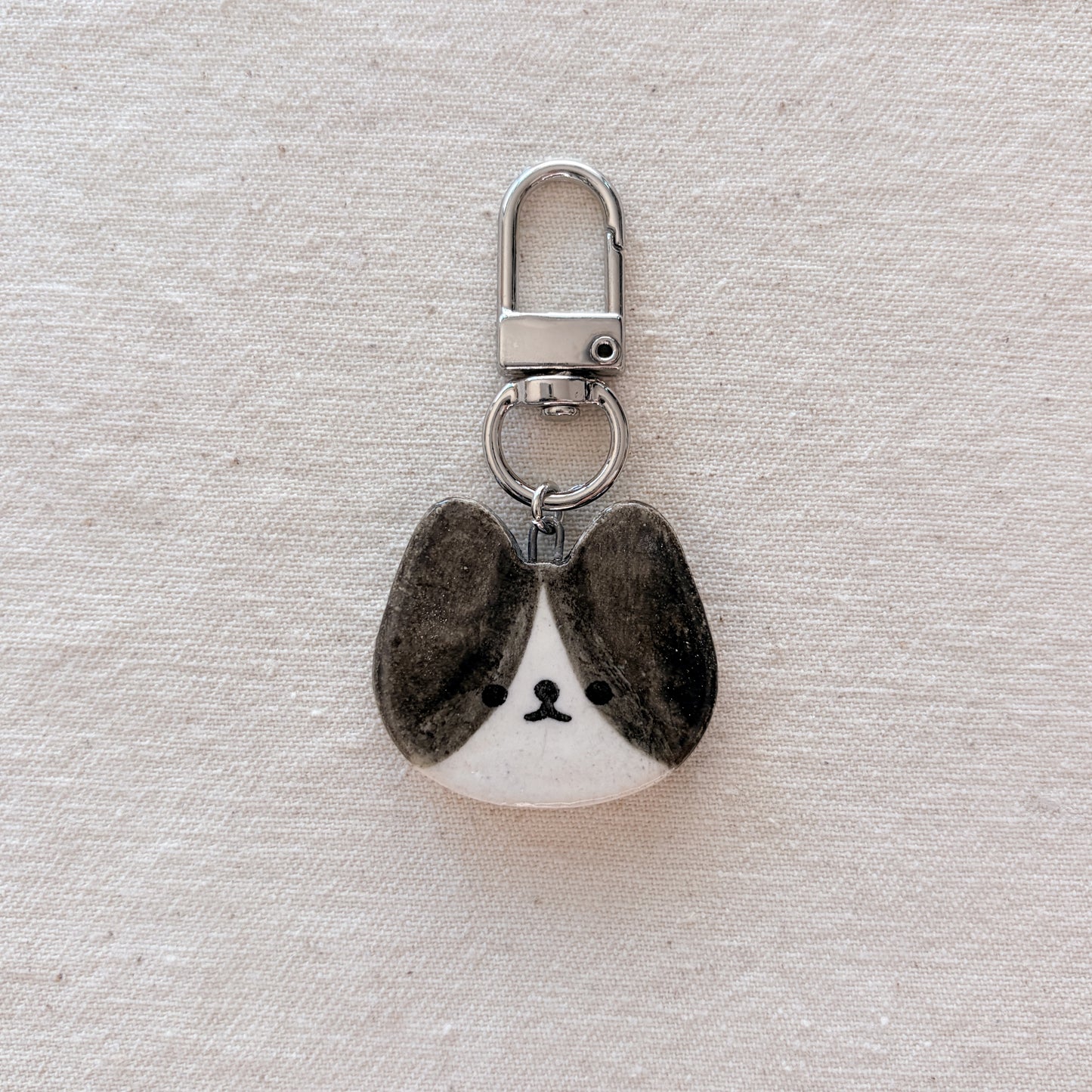 cat face bag charm