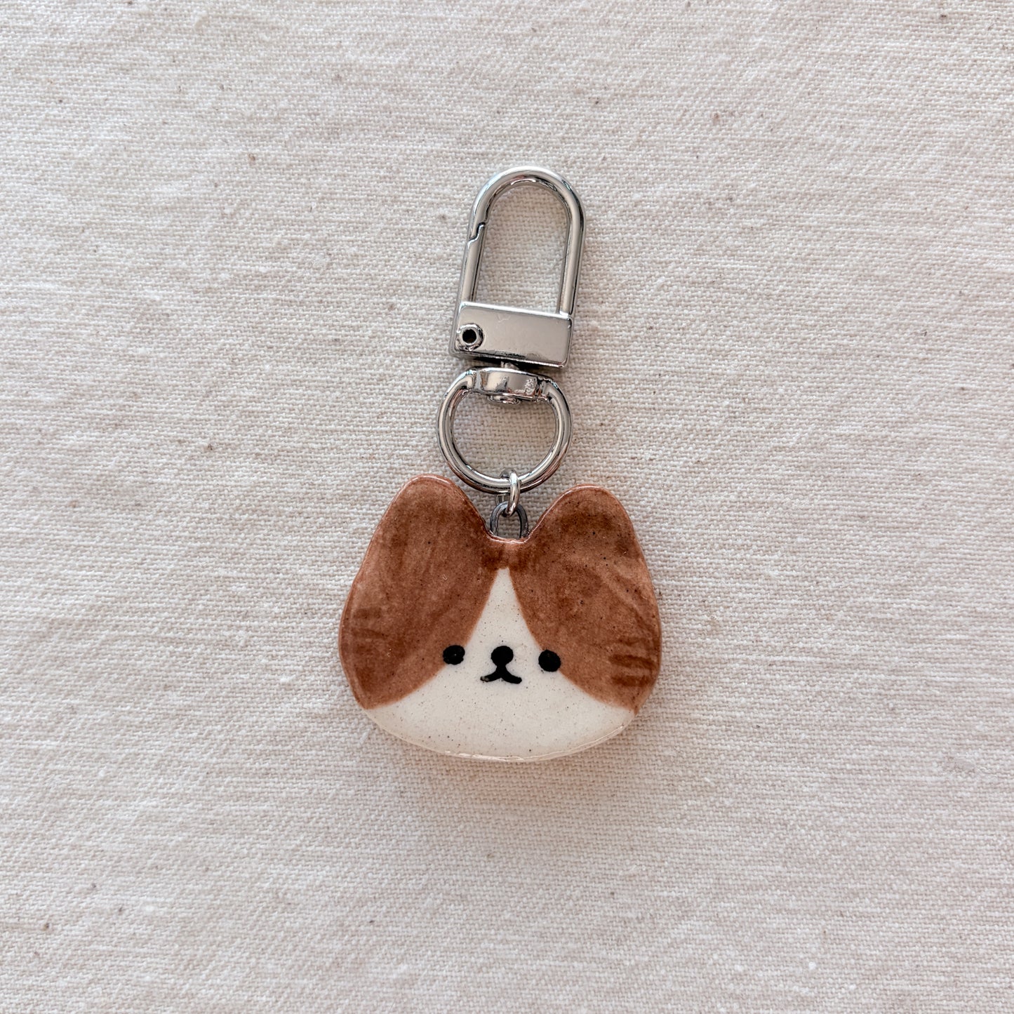 cat face bag charm