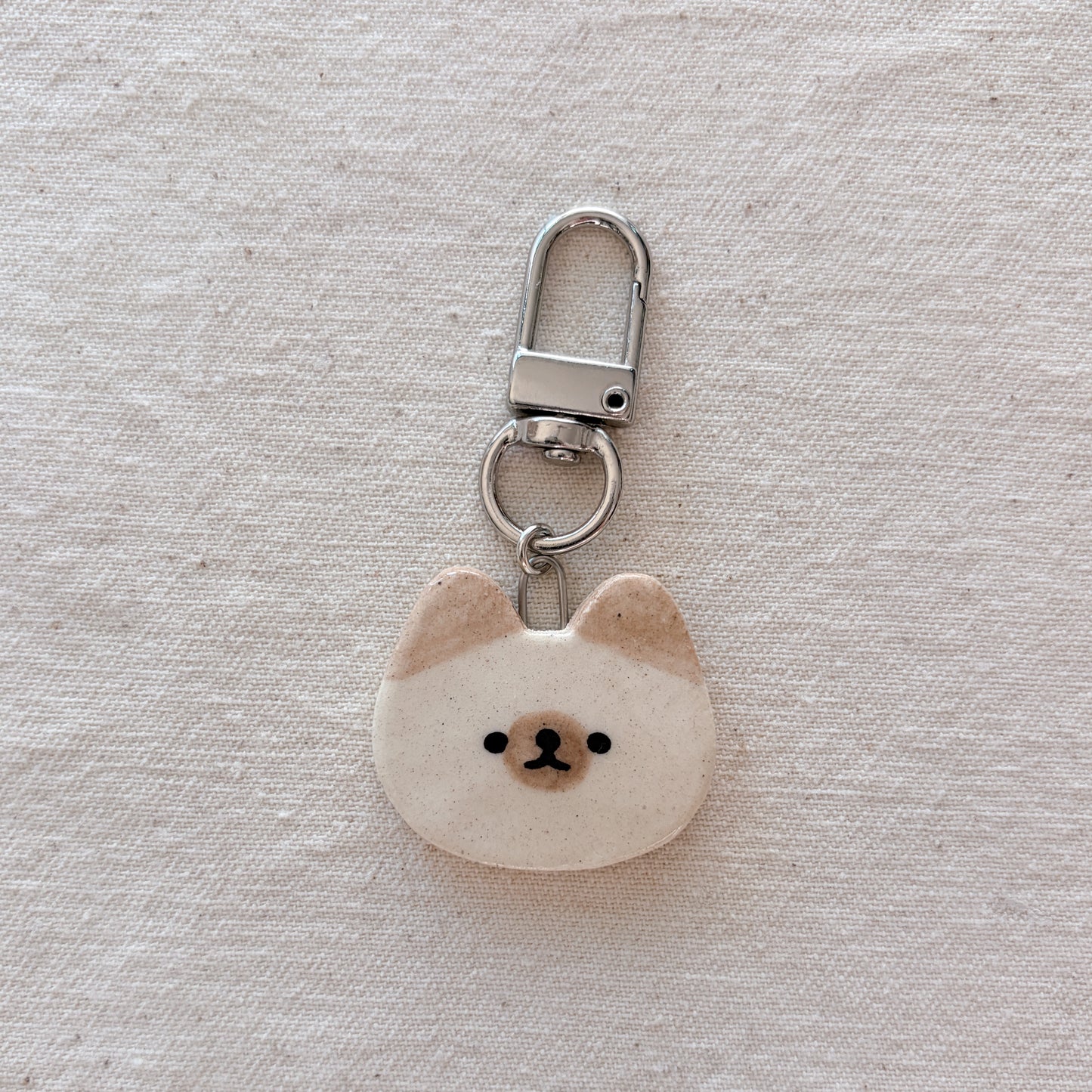 cat face bag charm
