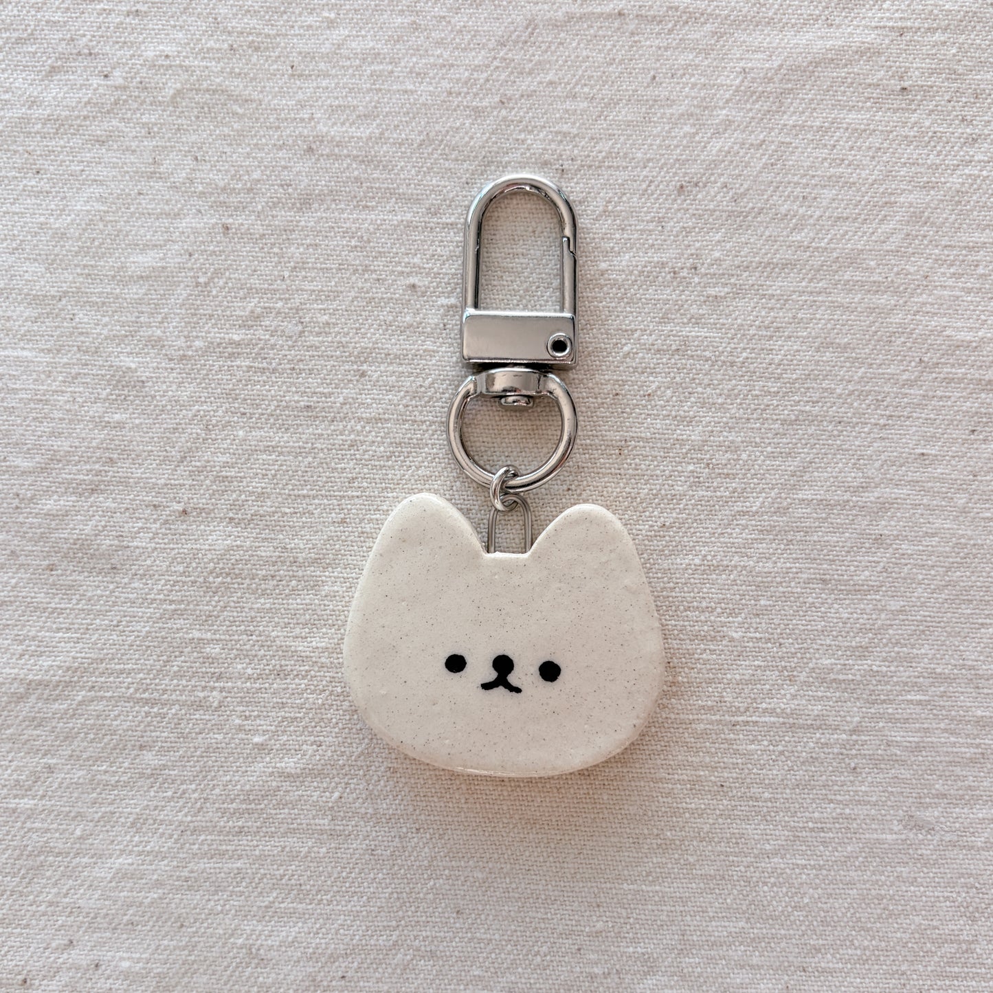 cat face bag charm