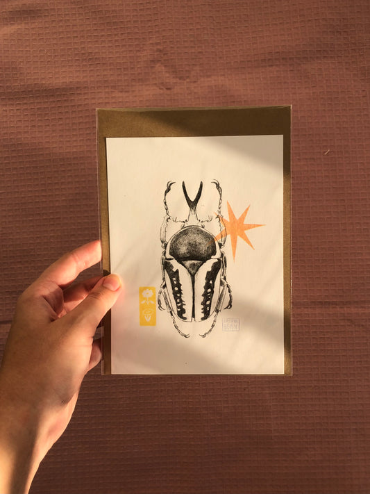 beetle riso print